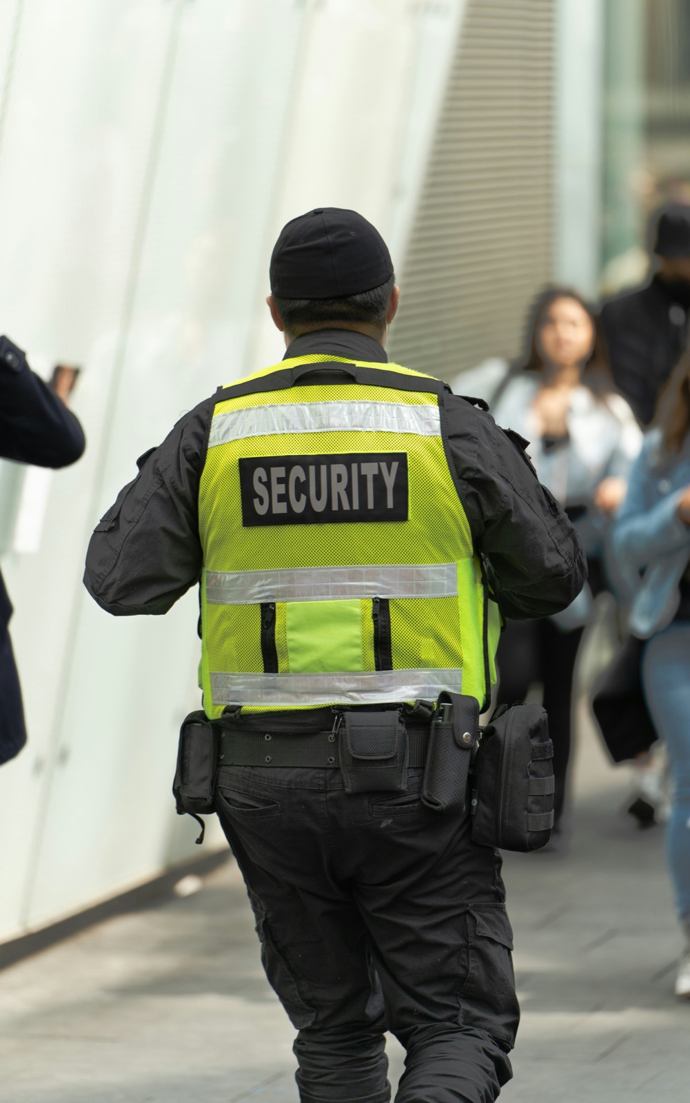 Security personnel in patrol uniform